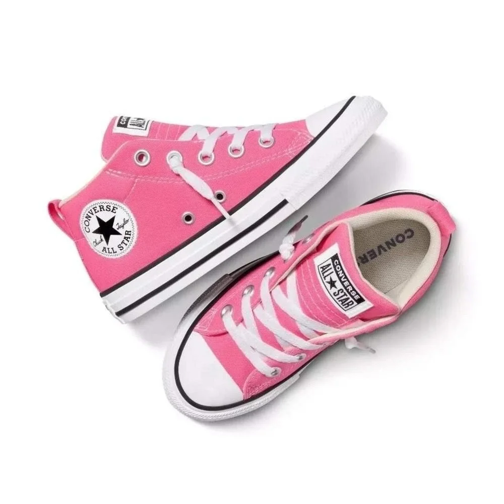 Converse Street Mid Top Sneakers Pink Size 1 Kids New With Tags